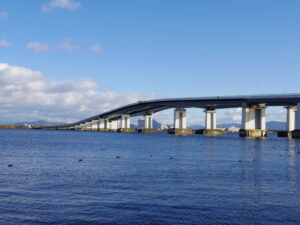 琵琶湖大橋の写真